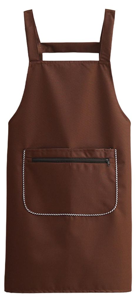 Küchenschürze mit zwei Taschen, einfarbig, wasser- und ölabweisend, verstellbar, für Damen und Herren, Kochschürze, Backschürze, Küchenzubehör