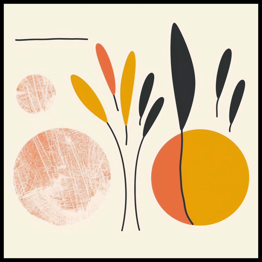 Plakat 100x100cm Sonnige Reflexionen