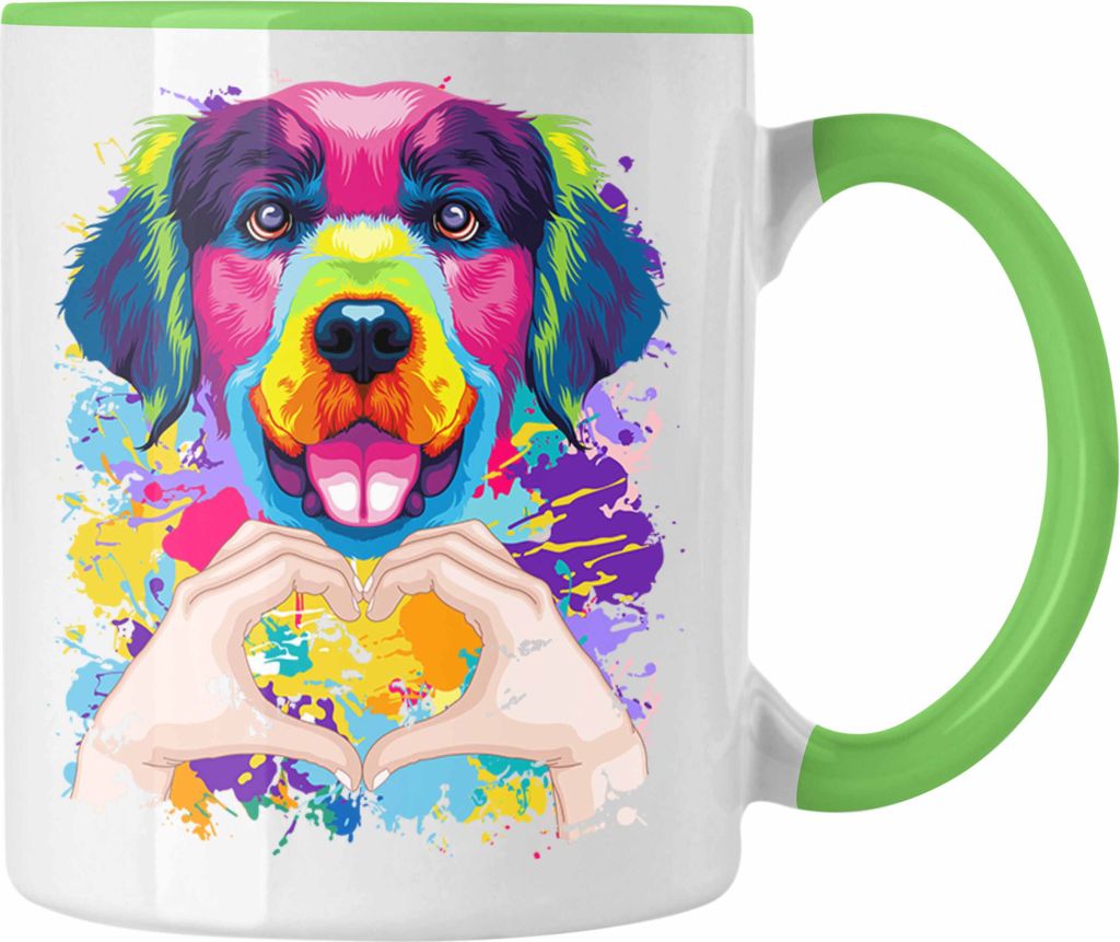 Trendation - Golden Retriever Besitzer Farbe Love Tasse Produktbild 