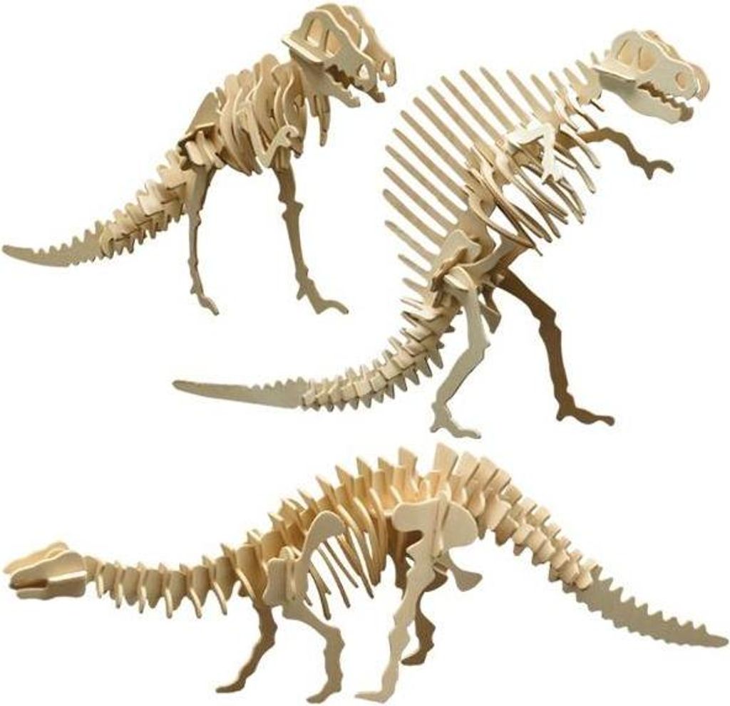 Set di dinosauri in legno Pebaro, 856 Immagine del prodotto 