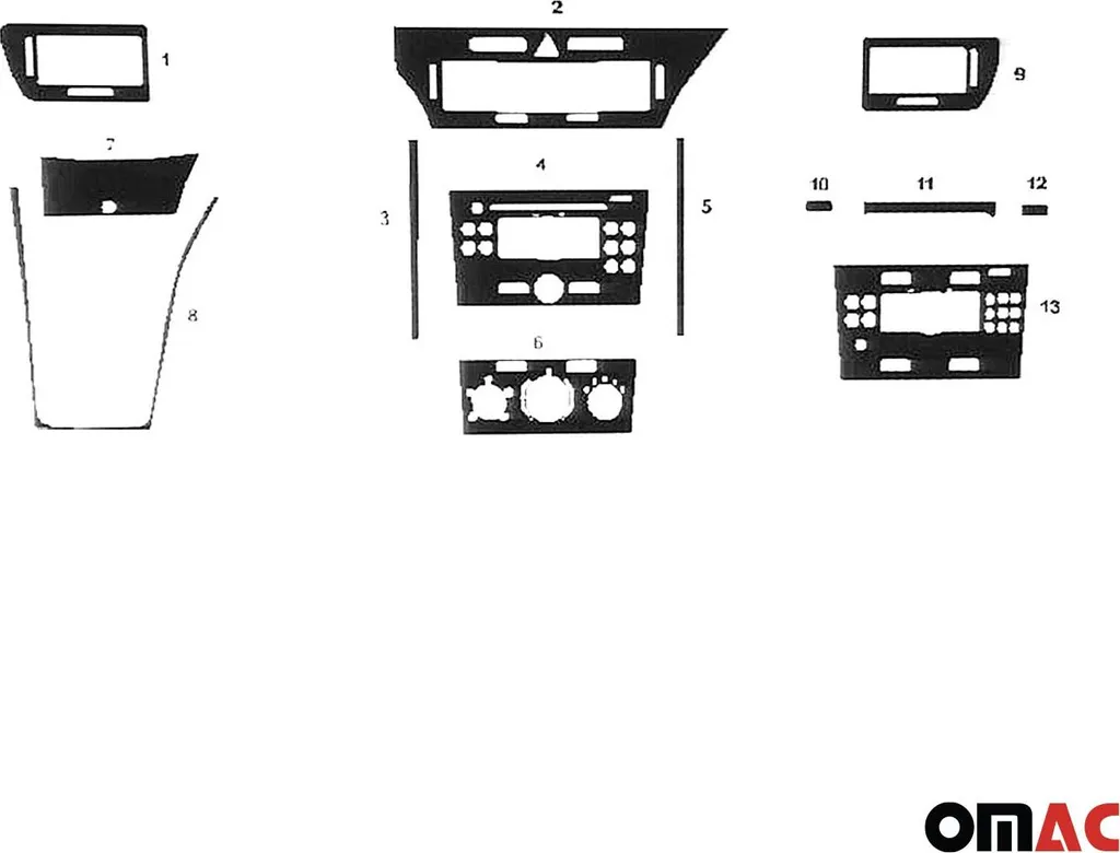 Restyling Interni Opel Astra H Alluminio - Kit Completo 13 Pezzi - 2