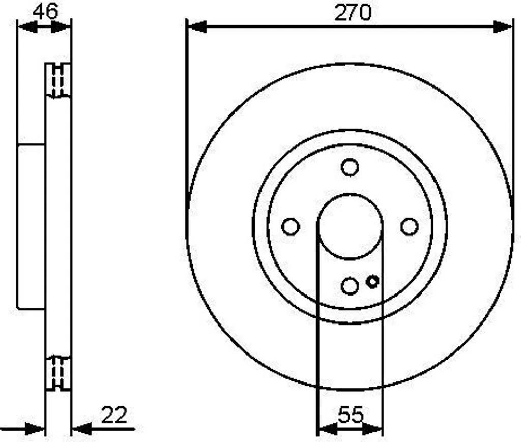 Disque de frein BOSCH 0 986 479 472 pour Mazda MX-5 II NB - Qualité OE