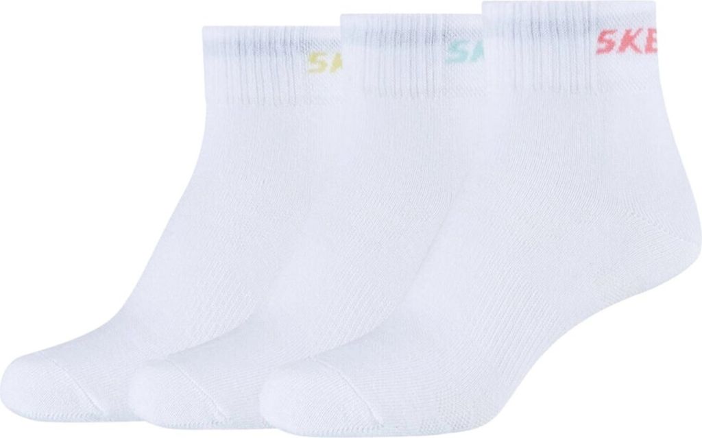 Skechers 3PPK Wm Mesh Ventilation Quarter Socks SK42022-1000, Socken, für Mädchen, Weiß