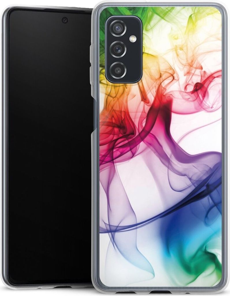 DeinDesign Handyhülle für Samsung Galaxy M52 5G Silikon Hülle Case Smartphone Schutzhülle Farbe Regenbogen Wasser