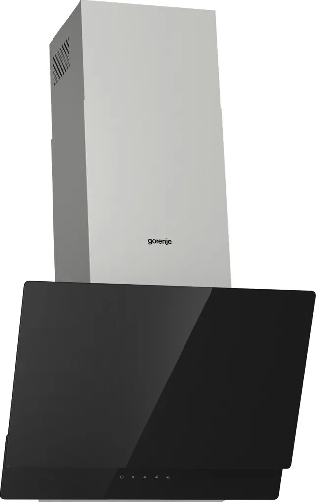 Hotte aspirante murale inclinée Gorenje WHI649EXBG 60cm Noir Inox
