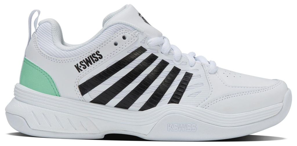 K-Swiss Tennis Court Express 2 Carpet White/Neon Mint/Black Produktbild 