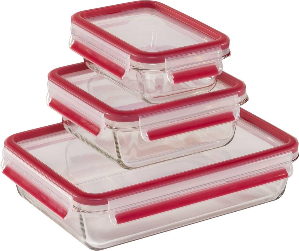 EMSA ClipClose verre Set de boîtes de conservation 3 pièces Image du produit 