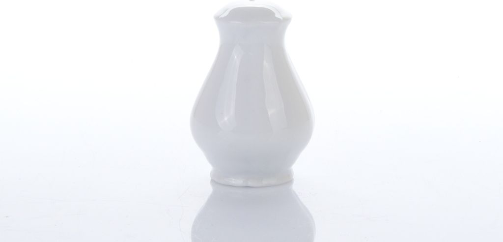 Strohstreuer, tschechisches Porzellan, Verona, weiß, G. Benedikt