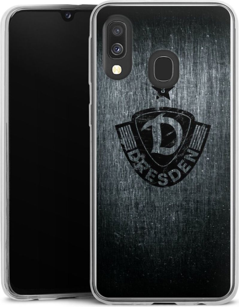 DeinDesign Slim Hülle für Samsung Galaxy A40 Silikon Case Ultra Dünn Handyhülle Offizielles Lizenzprodukt SG Dynamo Dresden Vintage