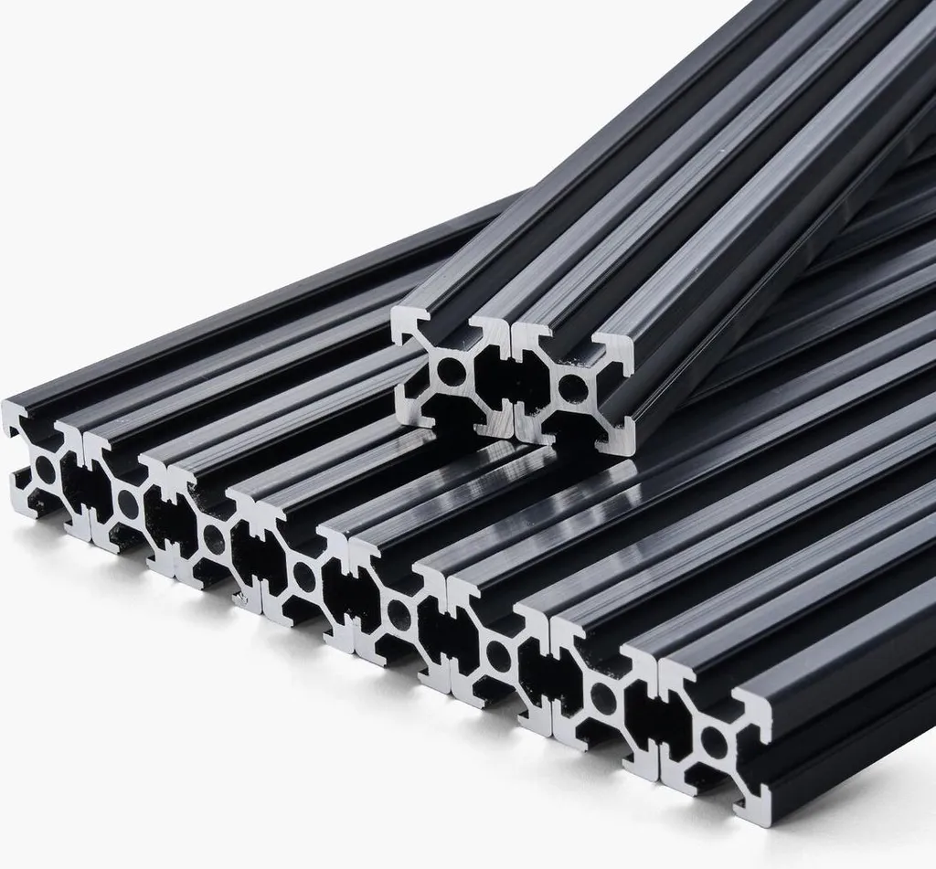 10 pezzi da 1500 mm (59 pollici) con scanalatura a T, profilo estruso in alluminio 2020, guida lineare anodizzata