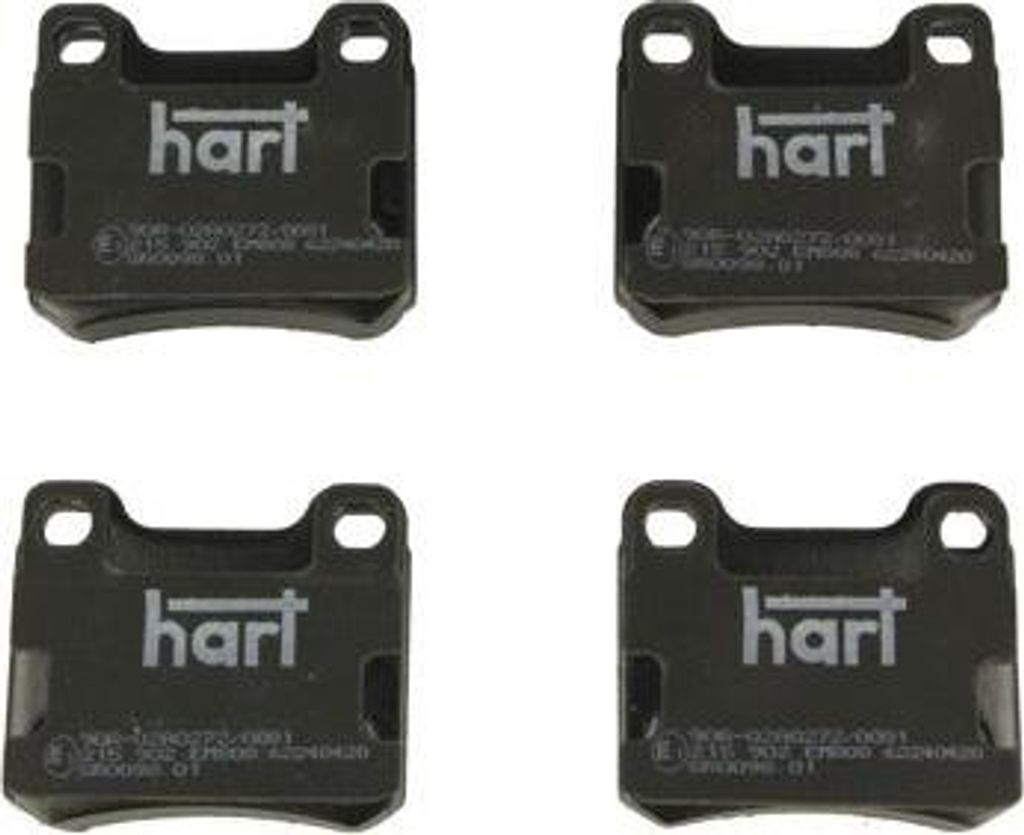 HART 215 902 Bremsbelagsatz, Scheibenbremse OE A0004209820 kompatibel mit C-Klasse, E-Klasse