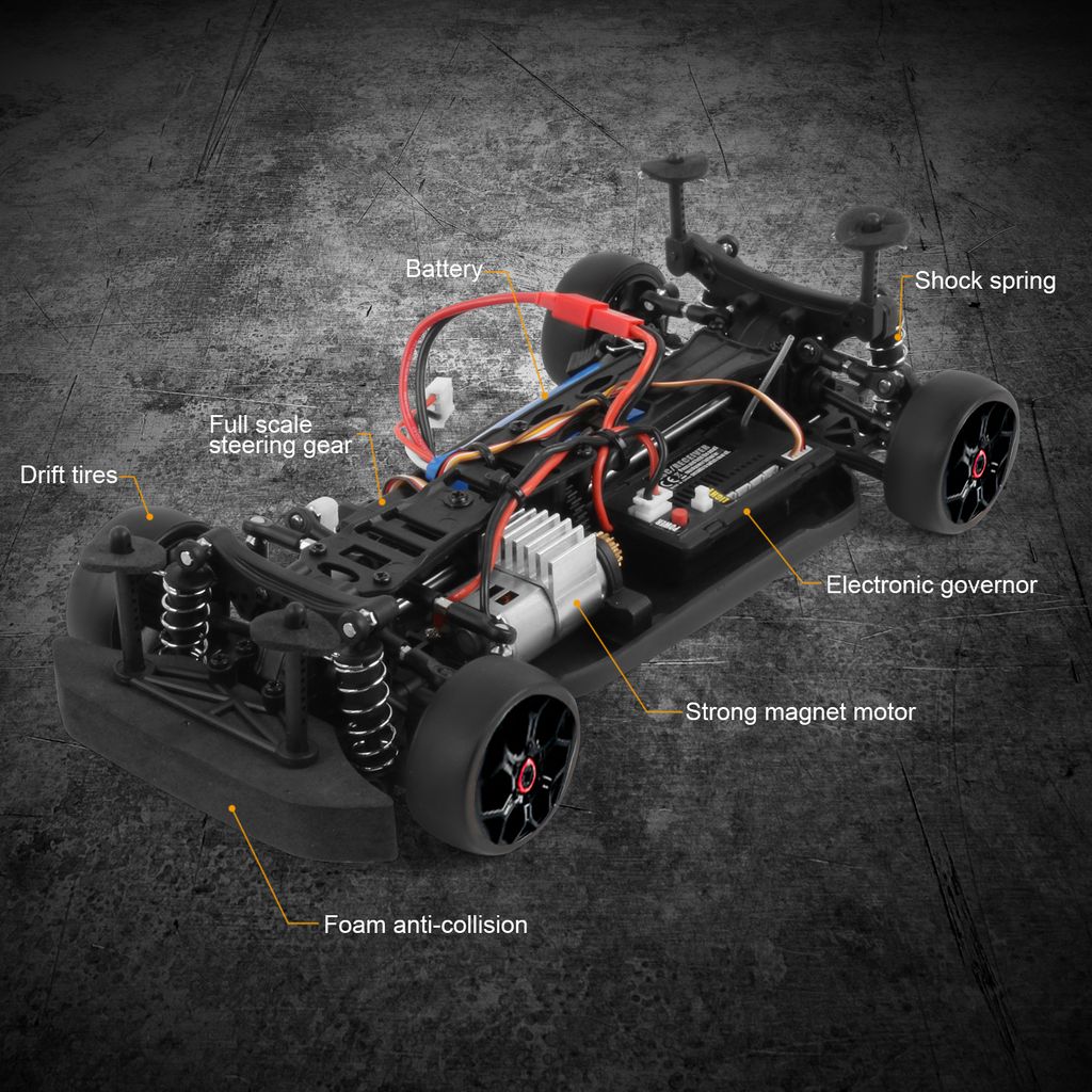 RC Drift Car 1/18 RC Car 2,4 GHz 4WD 30 km/h Produktbild 10