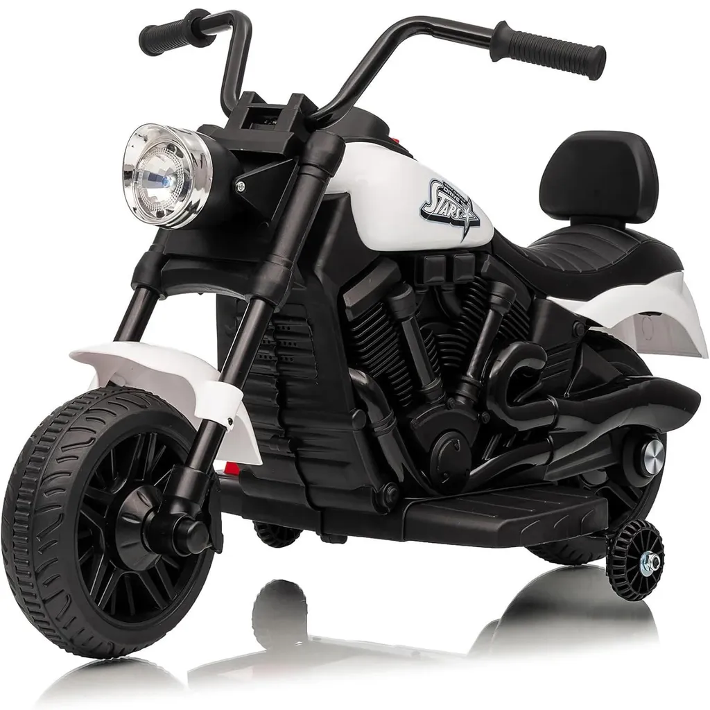 Moto électrique blanche pour adolescent 14 ans, idéal loisir extérieur