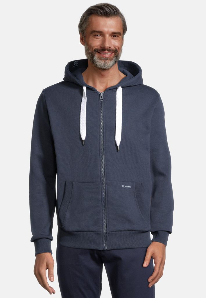 salzhaut Herren Sweatjacke BREKER 4XL Maritime Kapuzenjacke Regular Fit – Kuscheliger Zip-Hoodie aus weichem Baumwoll-Mix – Designed in Hamburg
