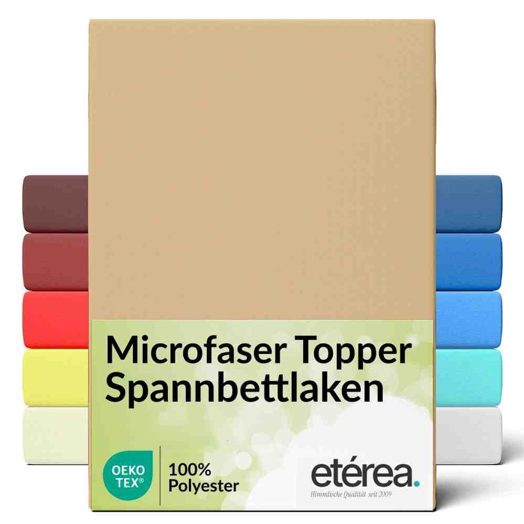 etérea Spannbettlaken Microfaser 180x200 - 200x200 cm
