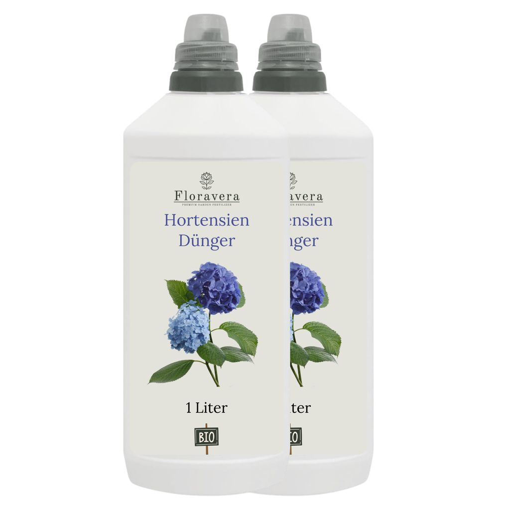 Floravera Premium Hortensien Flüssigdünger 2 x 1 Liter Produktbild 
