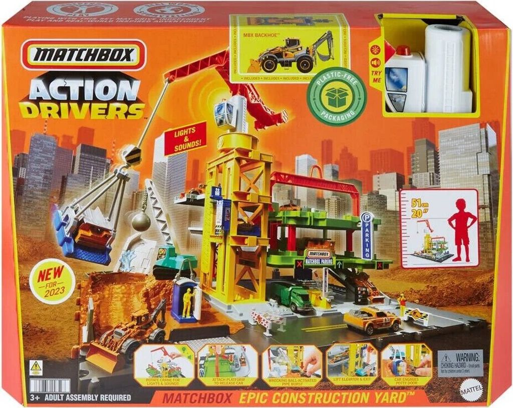 Hrací sada Matchbox Action Drivers Obří staveniště Obrázek produktu 