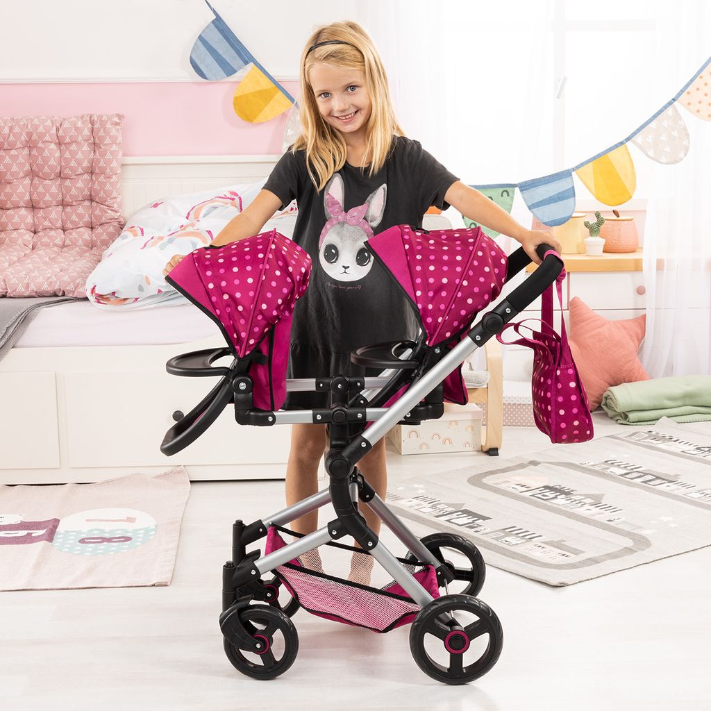 Bayer Design 26267AA Puppenwagen Twin Neo mit Tasche, Produktbild 5
