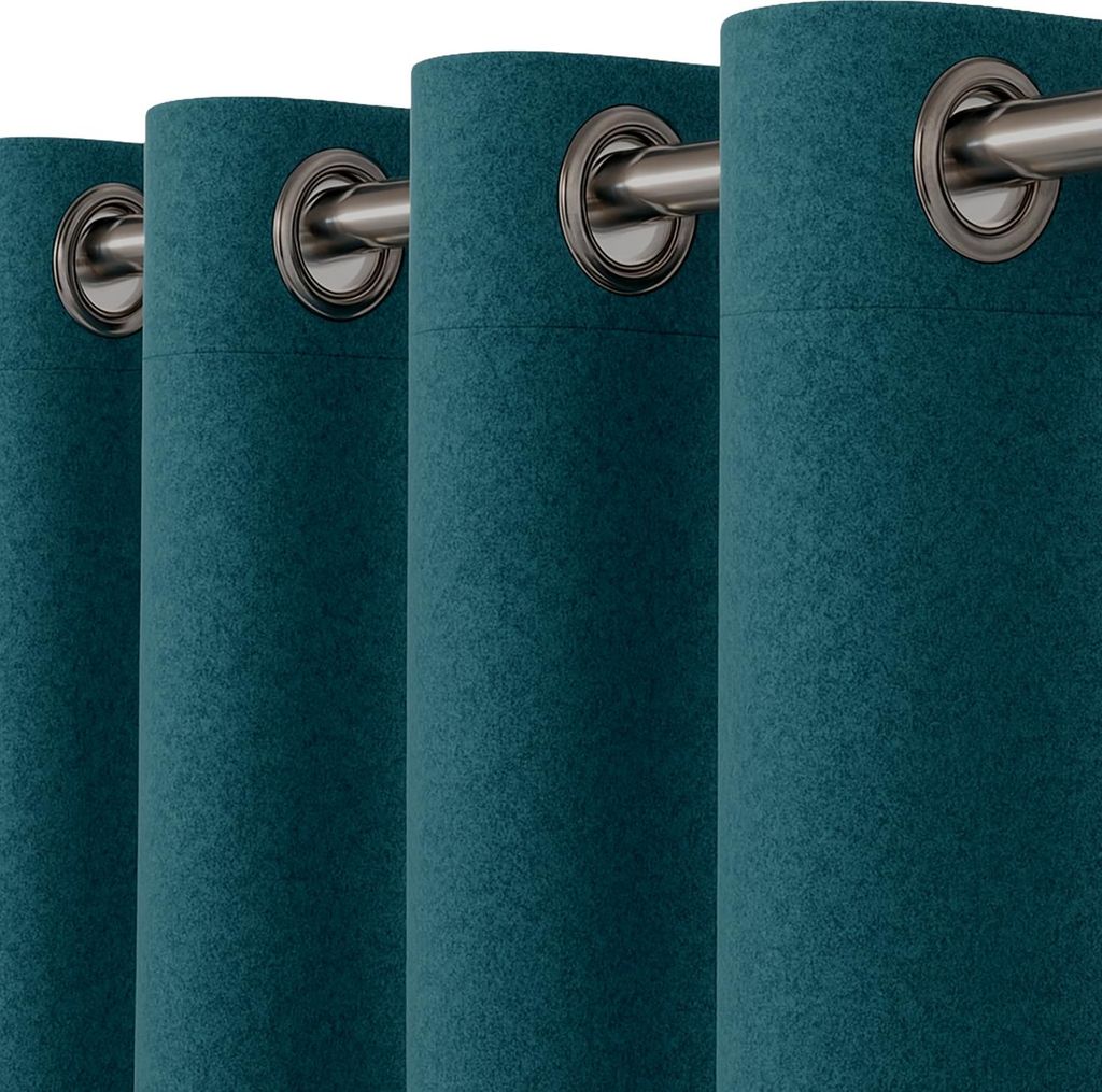 Heimtexland Filz Thermovorhang blickdicht abdunkelnd isolierend HxB 245x135 cm Kälteschutz Sonnenschutz Gardine Energiesparend Schalldämpfung Dek...