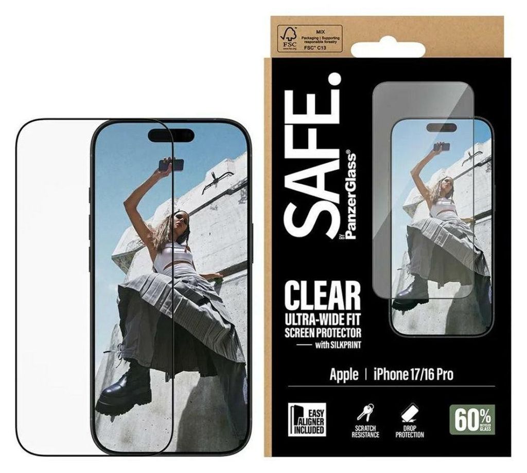 PanzerGlass SAFE. by ® Displayschutz iPhone 17 | 16 Pro | Produktbild 
