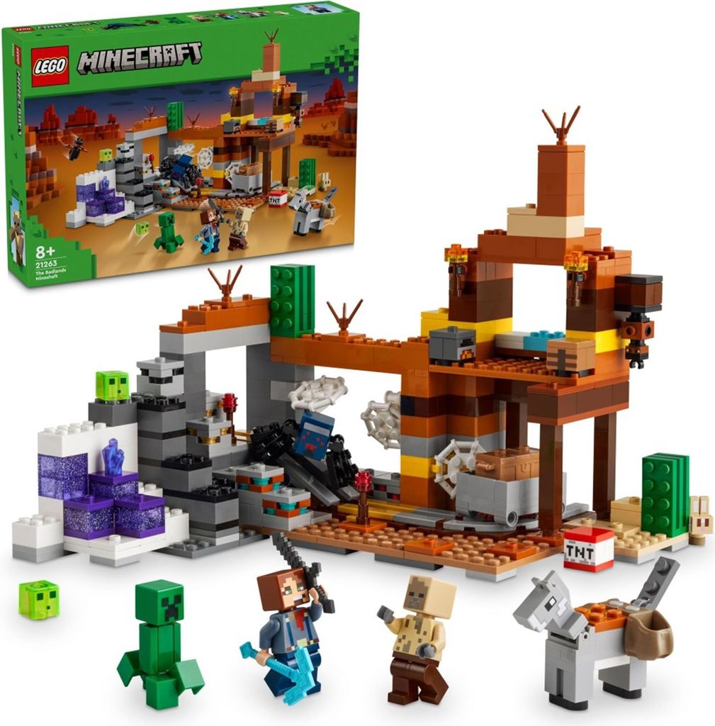 LEGO Minecraft Die Mine in den Badlands, Bergbau-Spielzeug Produktbild 