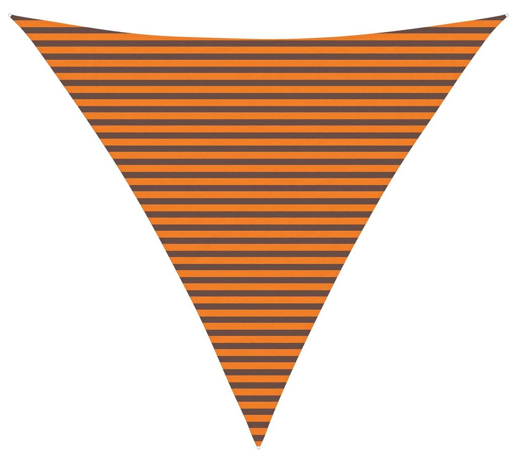 vidaXL Sonnensegel Orange und Braun 6 x 6 x 6 m 100 % Polyester Oxford