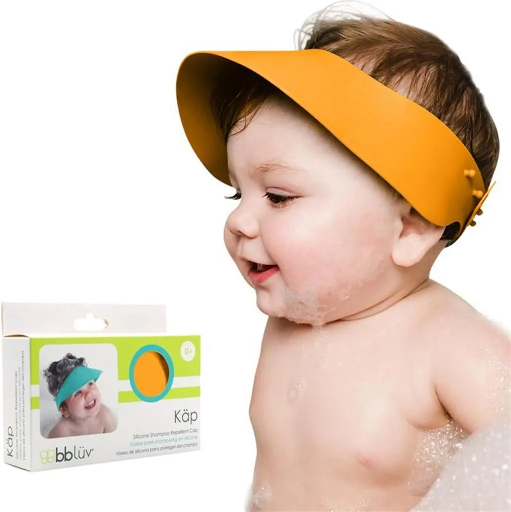 Accessoire de bain Käp : Protège yeux enfant en silicone orange souple