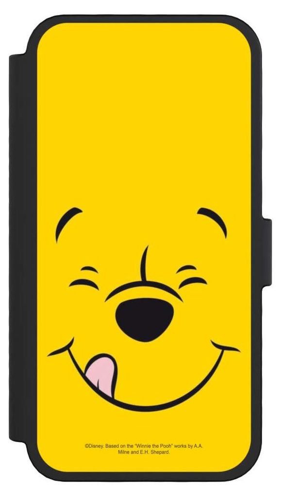 NIVOCASE Klapphülle für Apple iPhone 16 Pro Handyhülle aus Kunst Leder NIVOflip schwarz Disney Offizielles Lizenzprodukt Winnie Puuh