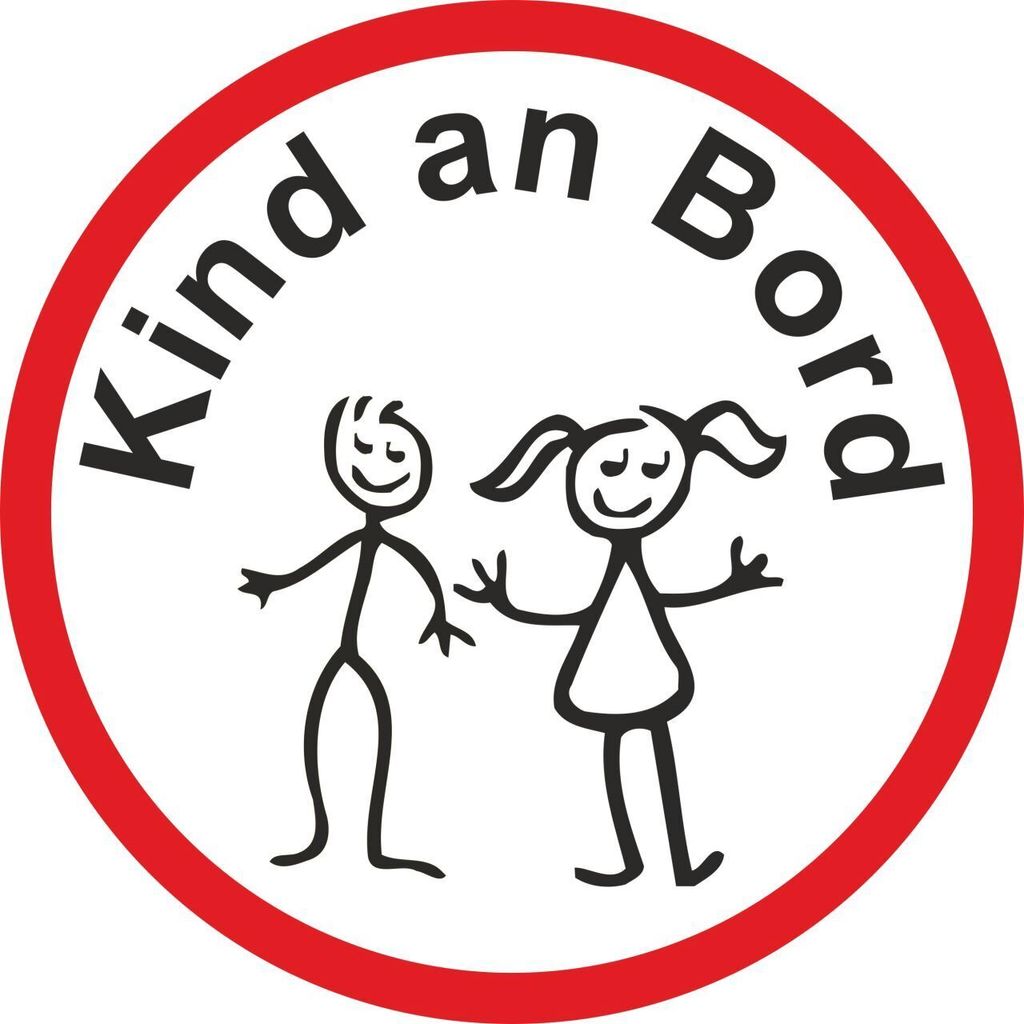 Hermann Schütz Aufkleber Kind an Bord Ø 80mm