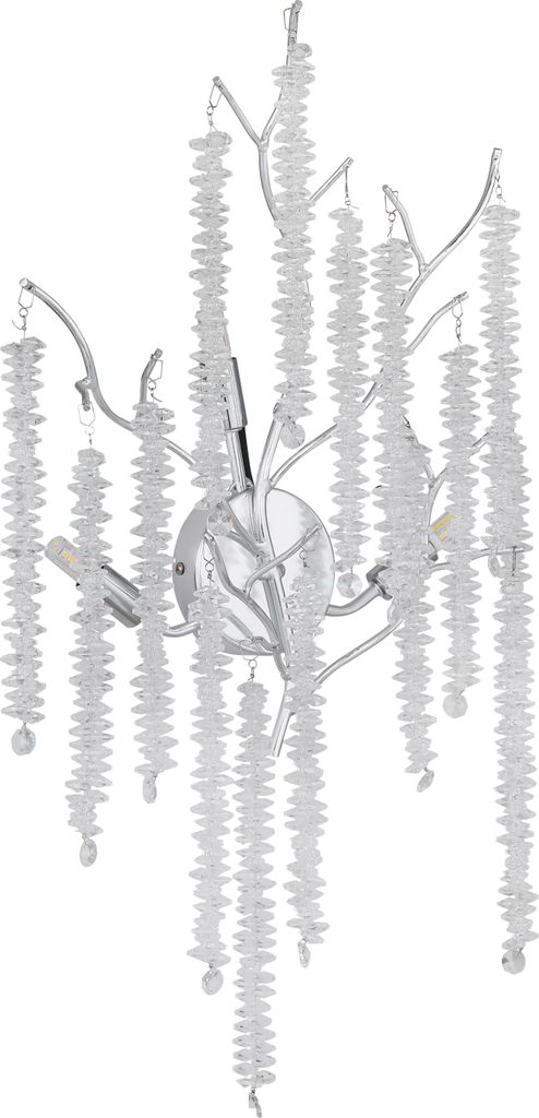 GLOBO Lighting Wandleuchte LAVERNE BH 32x60 cm chrom Wandlampe