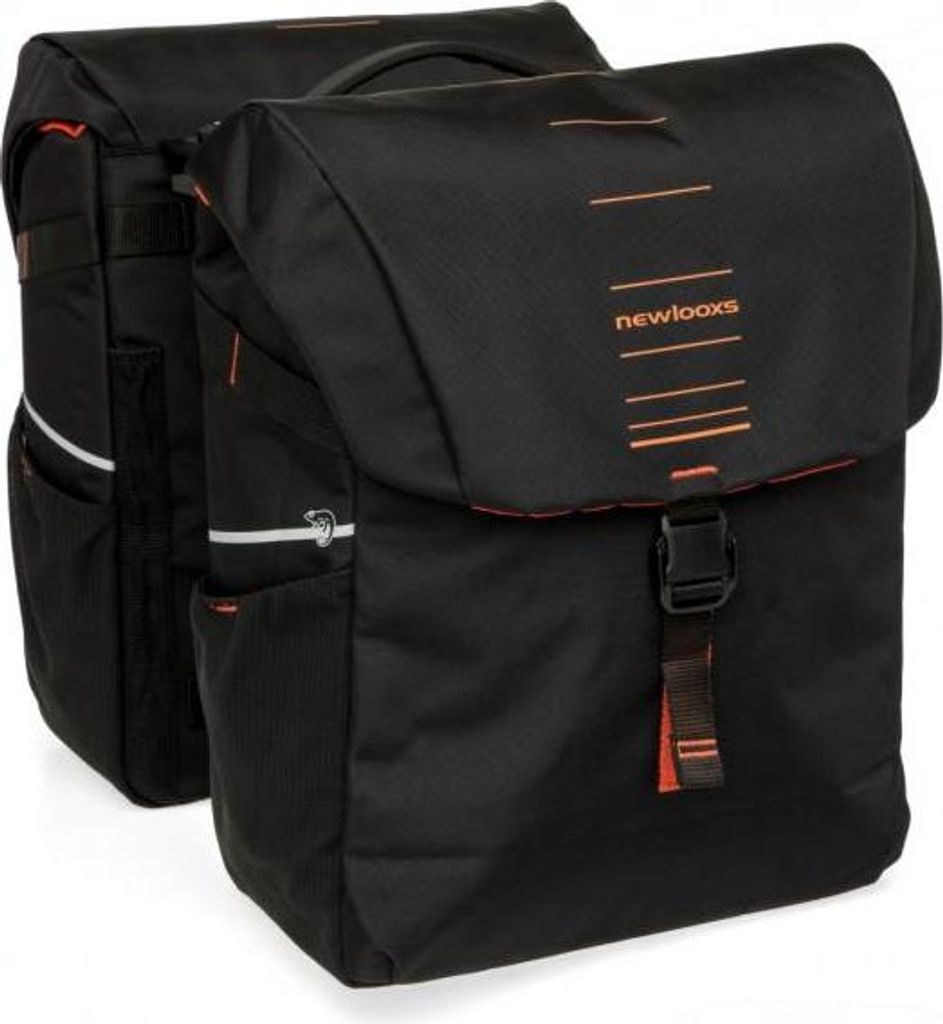 New Looxs Doppelpacktasche Vigo Double RT 2 2x18L Black Orange - sportliche G...