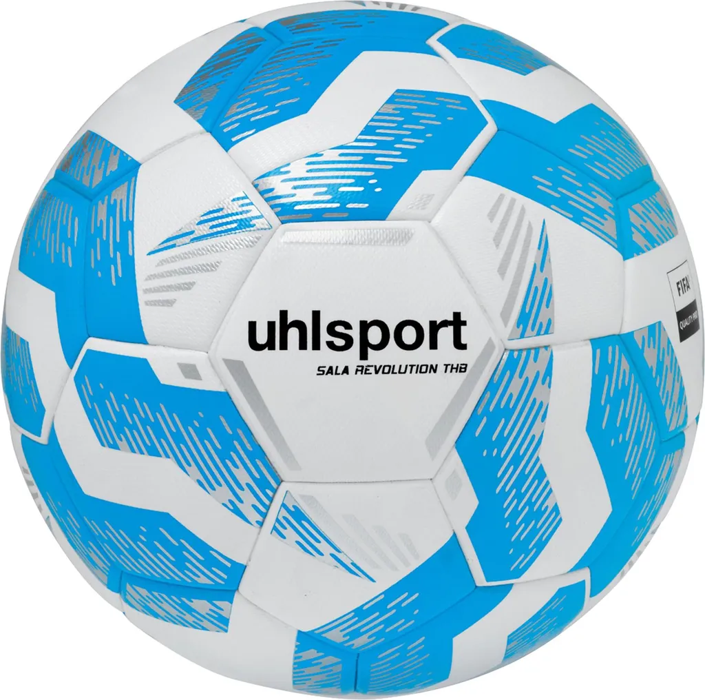 Uhlsport Sala Revolution Thb blanc cyan argent Taille 4 Ballon de Futsal