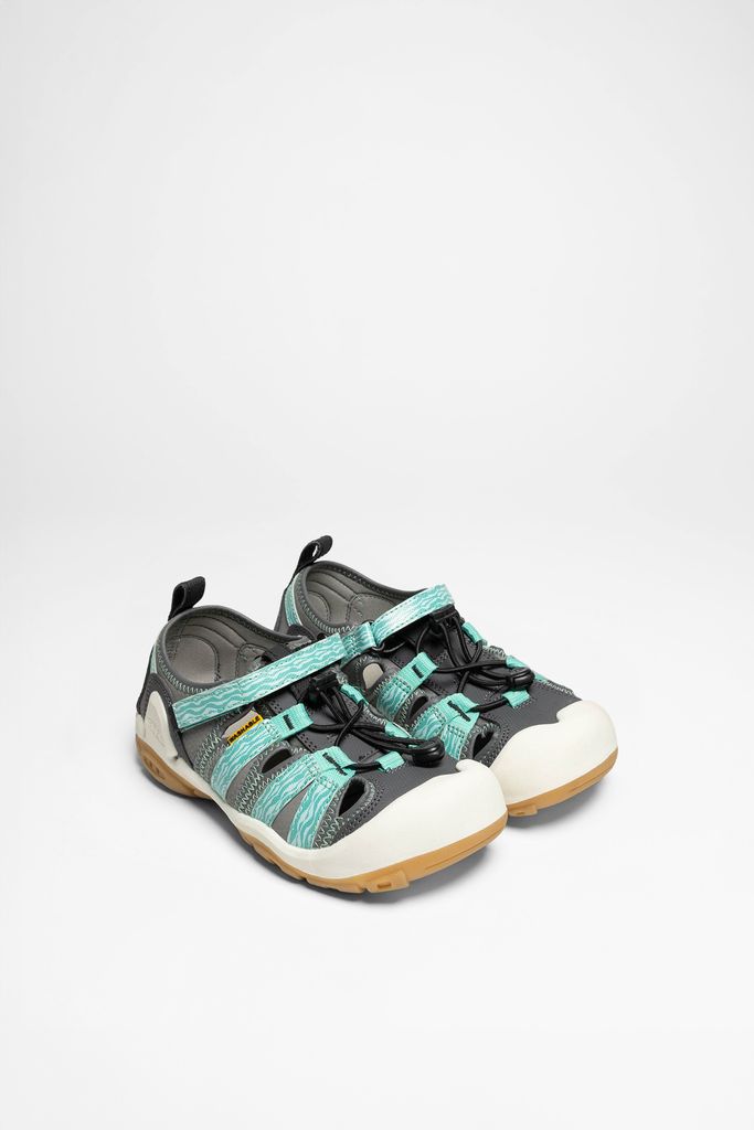 Keen Kinder Outdoorsandalen Knotch Creek Stahlgrau Wasserfall