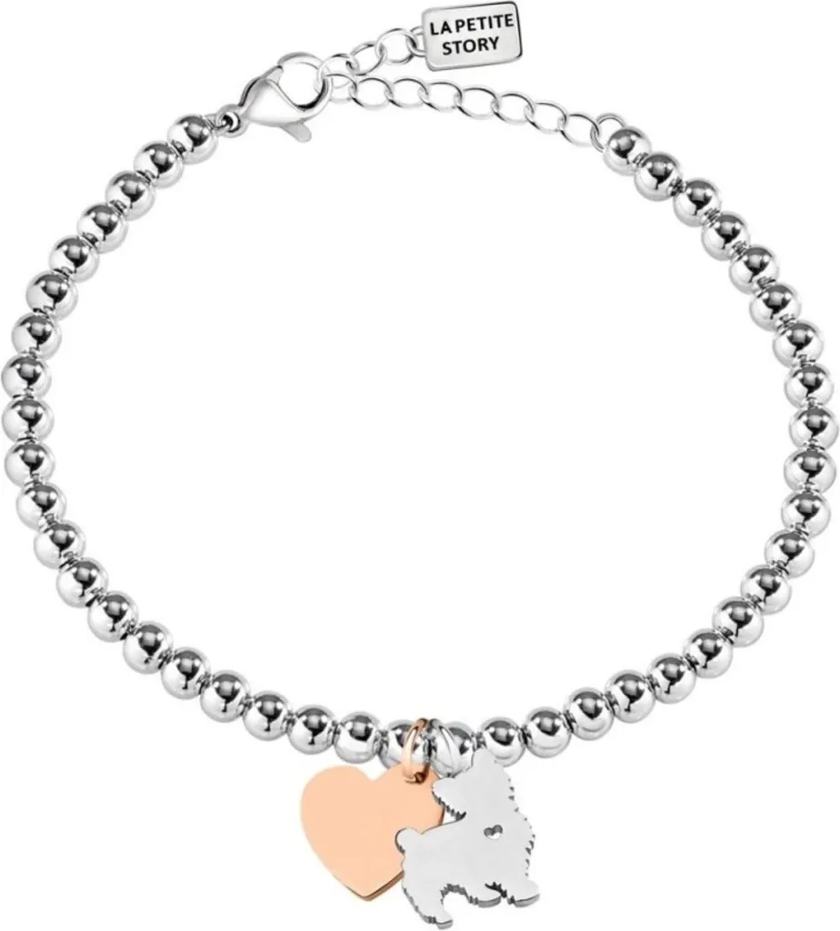 Bracciale La Petite Story LPS05AQI05 Donna in Acciaio con Charm Cuore