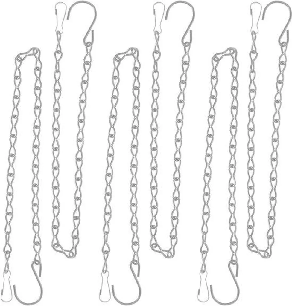 Suspension 6 plantes en métal noir 50 cm ultra résistante et design