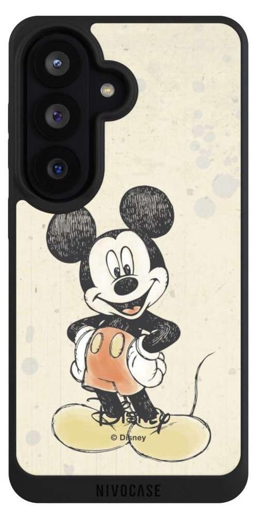 NIVOCASE Handyhülle für Samsung Galaxy S26 Hülle NIVOpure Case Schwarz Offizielles Lizenzprodukt Wasserfarbe