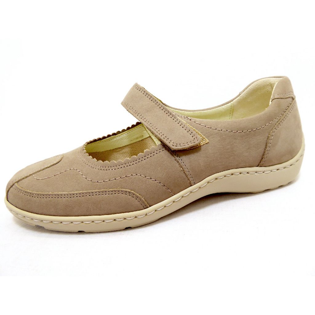 Waldläufer Henni, Halbschuh, Klett, Denver (Nubuk), beige, Produktbild 