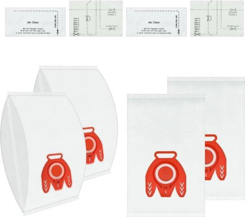 Sac d'aspirateur efficacité 3D avec filtres AirClean haute densité