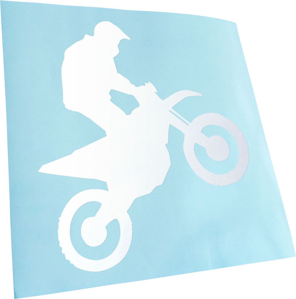 Kiwistar - Autoaufkleber - Motocross Motorrad Bike Heckscheibenaufkleber - Aufkleber für Auto Kfz Fahrrad, LKW, Truck Mofa