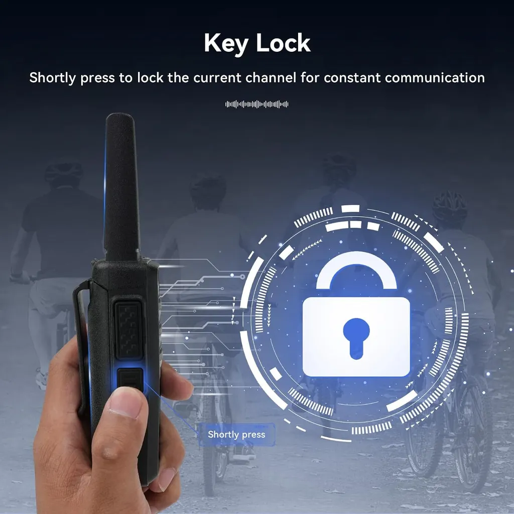 Talkie-Walkie Robuste RT668H avec Fonction VOX et Autonomie 1200 mAh Noir