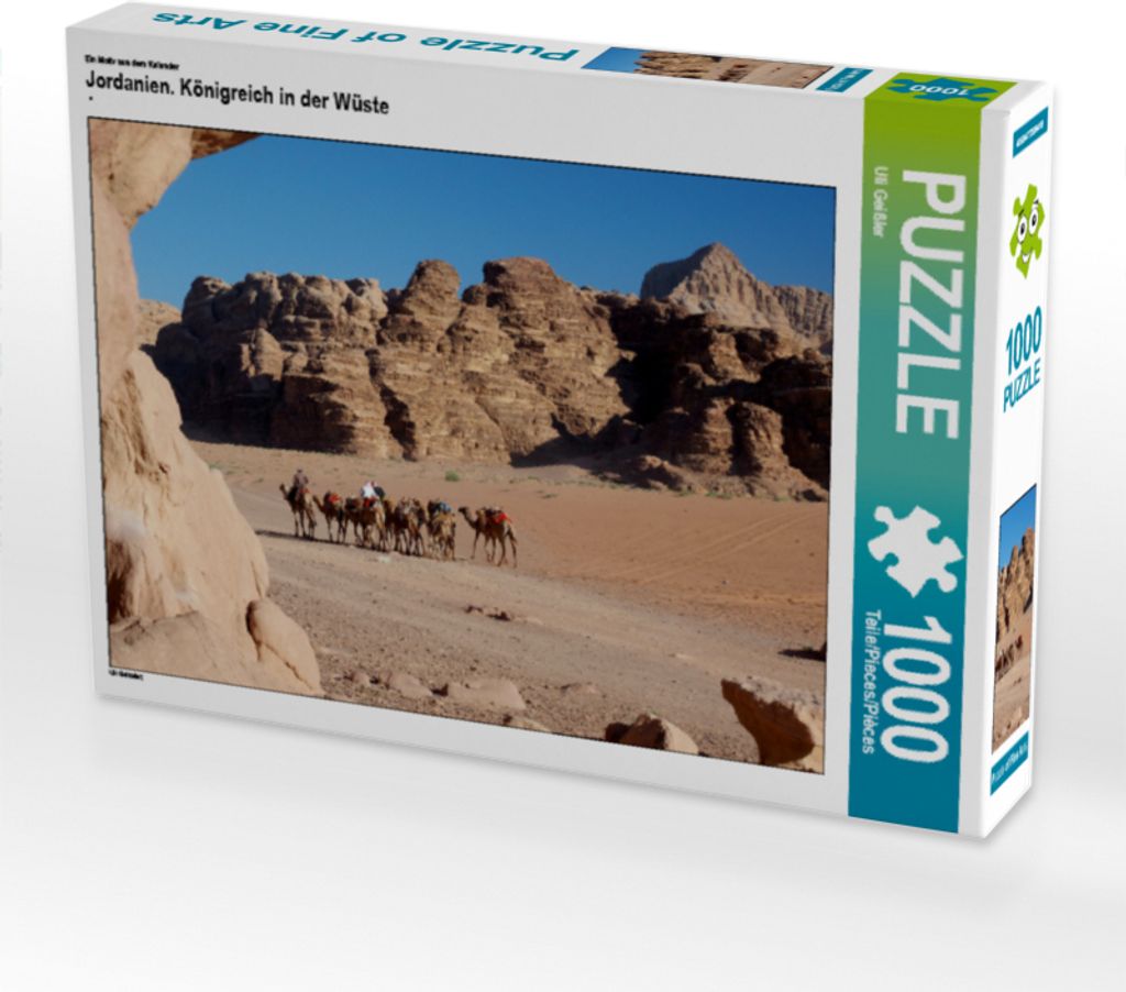 CALVENDO Puzzle Ein Motiv aus dem Kalender Jordanien. Königreich in der Wüste | 1000 Teile Lege-Größe 64x48cm Foto-Puzzle für glückliche Stunden