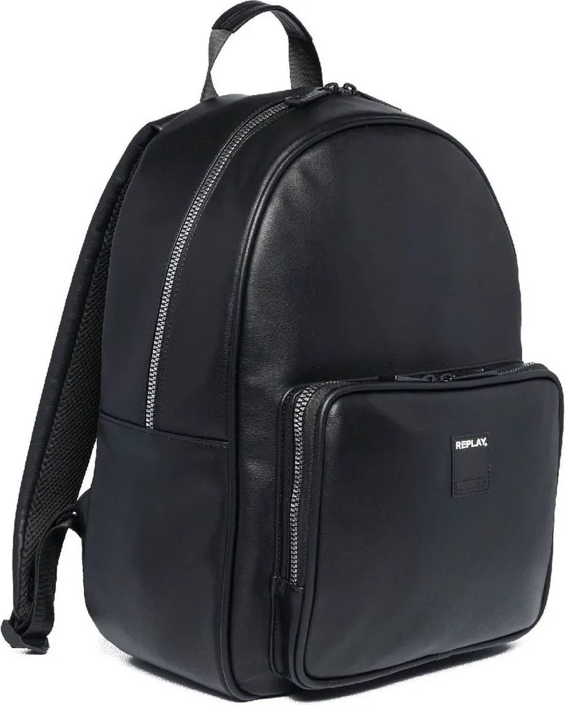 Zaino Replay Uomo Nero Porta PC: Zaino Professionale Imbottito