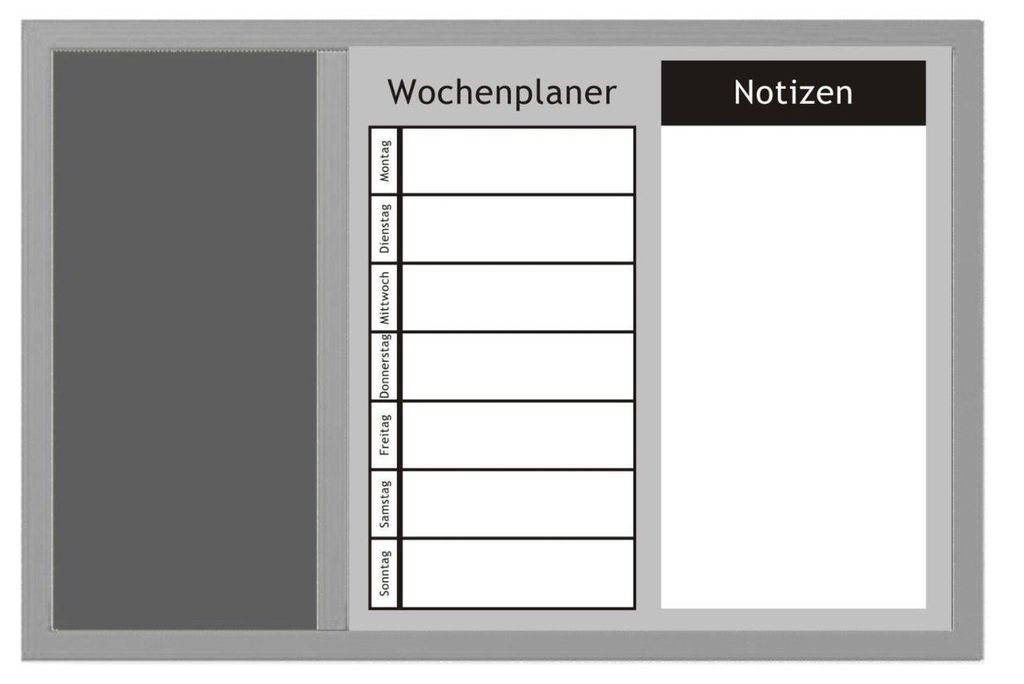 Zeller Kombitafel 3-in1, alugrau 60x40 Produktbild 