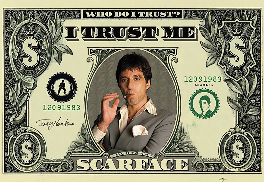 SCARFACE - Al Pacino - Dollar - 61x91,5cm - Affiche Poster Image du produit 