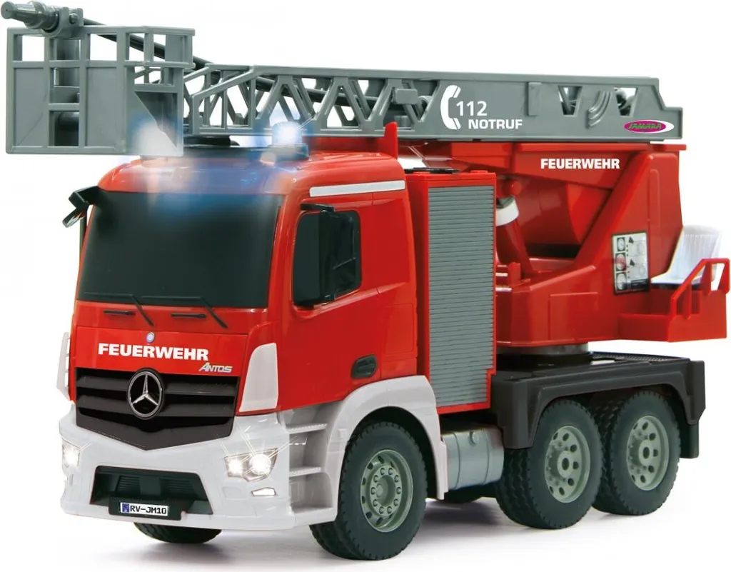 Camion de pompier miniature Jamara Mercedes Antos pour jeu de role