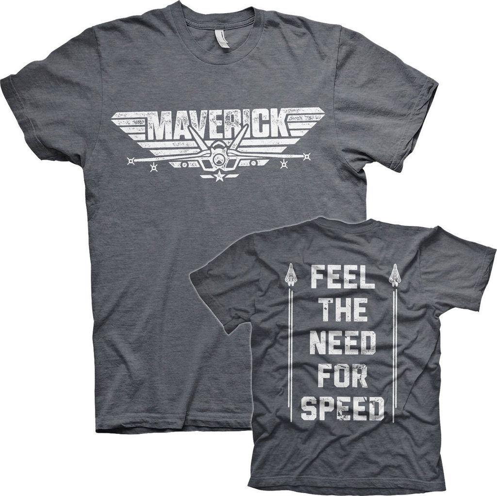 Top Gun Maverick - Need For Speed T-Shirt - Medium - DarkHeather