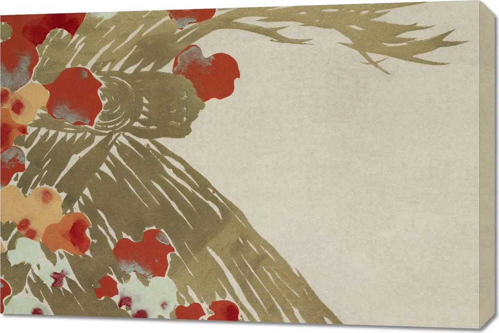 Quadro 90x60 cm Flowers 3, Sekka Giapponese Vintage per il salotto