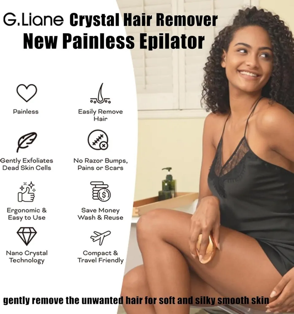 Crystal Hair Eraser Portatile: Depilazione Rapida per Gambe e Braccia - 3