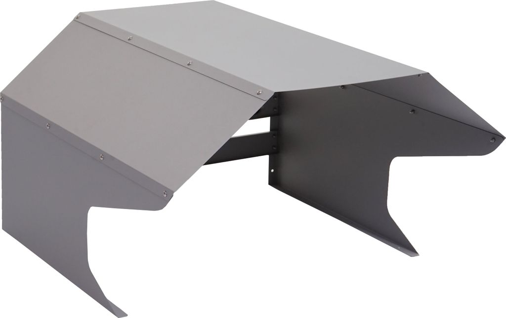 Mähroboter-Garage MCW-L43, Dach Unterstand für Rasenmäher, Metall 40x59x69cm grau
