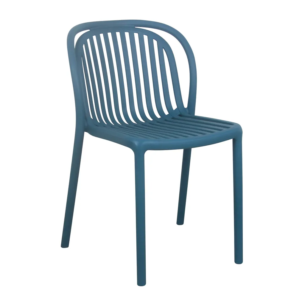 Chaise de terrasse bleu canard durable : fini la rouille et les couleurs ternes